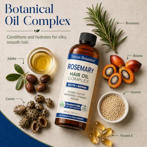 Rosemary Oil for Hair Growth - 6oz Biotin & Batana Blend