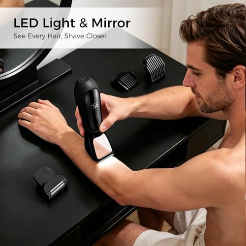 2-in-1 Electric Bikini Trimmer for Men, Waterproof Body Groomer