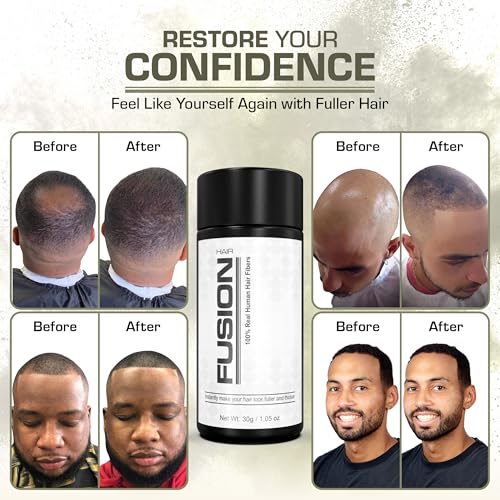 Hair Fibers for Thinning Hair - Black 1.05oz