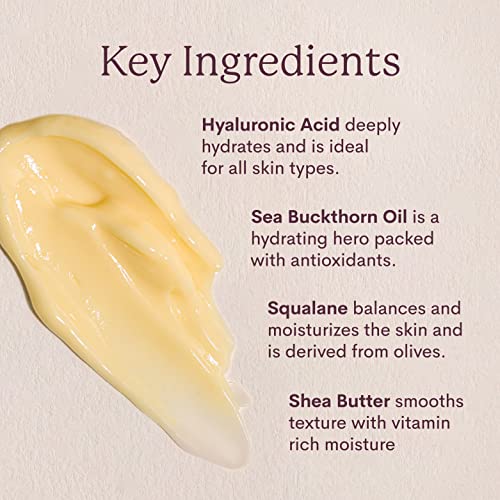 FLEUR & BEE Ultra Hydrating Moisturizer | Clean, 100% Vegan | Super Intense Hydration Moisturizer for Dry Skin with Anti Aging Properties | H2 Oh Yeah 1.5 oz