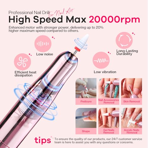 Acrylic Nail Kit for Beginners: Professional Acrylic Nail Kit Set with Everything Drill Powder Nail Art Starter Tech Kit at Home Salon Gift