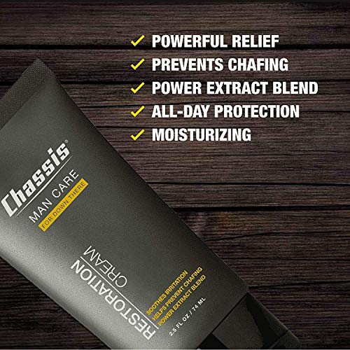 Chassis Essentials Combo - Shower Primer and Restoration Cream - Deep Cleaning Body Wash and Moisturizing Skin Protectant