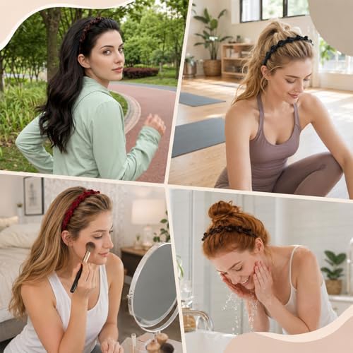 3-Piece Headband with Clips Set for Bangs - Stylish Hair Accessories
