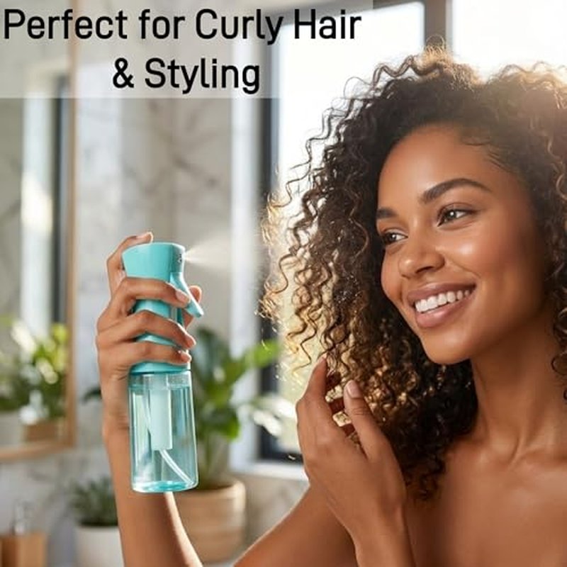 2 Pack Continuous Spray Bottle - Fine Mist Hair & Plants 6.8oz