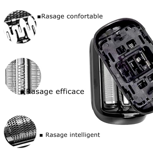 Series 5 Series 6 53B Shaver Replacement Head for New Gens S5 S6 Razors, 53B Wet and Dry Replacement Foil and Cutter for Braun Electric Shaver S5 S6 5409 5762