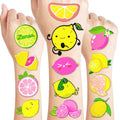 96-Piece Lemon Party Decorations Set with Stickers & Tattoos