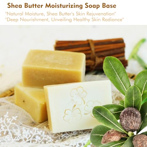 EDSRDRUS 8lb Scent Soap Base DIY Handmade with Shea Butter & Coconut Oil, Moisturizing Melt and Pour Soap Base