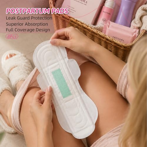 FAYUNDRA Postpartum Recovery Kit - Version 6 with Peri Bottle, Cooling Spray, Disposable Underwear, Pads & Cold Packs