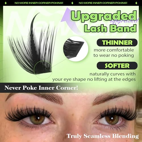 Lash Clusters with Spikes Manga Eyelash Extensions 10-18MM D-Curly