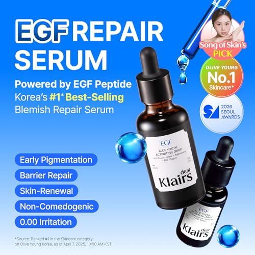 DearKlairs EGF Serum 0.33oz - Post-Blemish & Barrier Repair