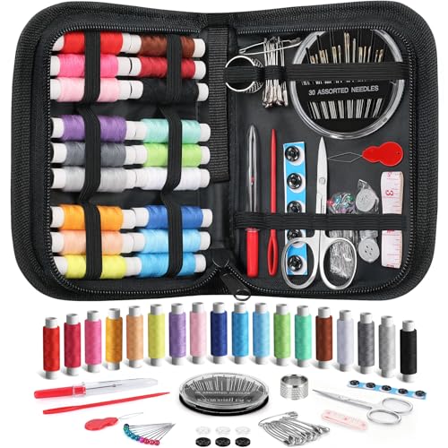 Coquimbo Sewing Kit for Adults Black M - Christmas Stocking Stuffers for Teens & Women