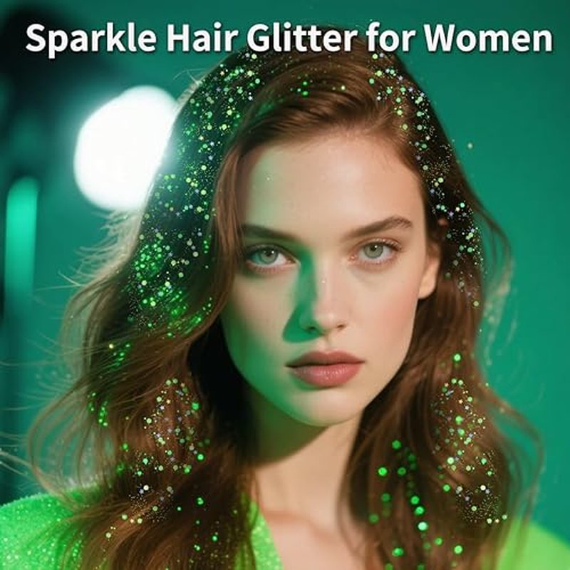 MEICOLY Neon Green Body Glitter Stick for St. Patrick's Day