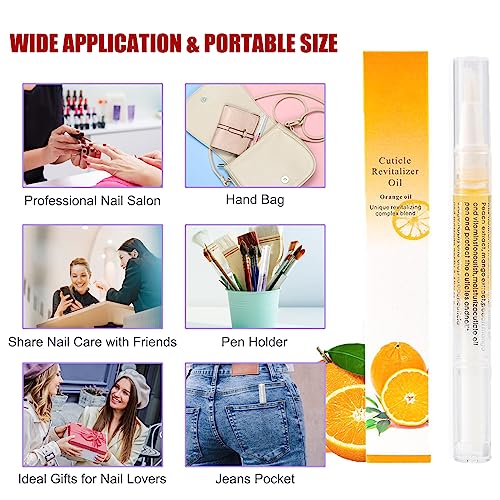 GRUNIL 15 Pcs Cuticle Oil Pen Set - Scented Nail Growth Treatment Kit