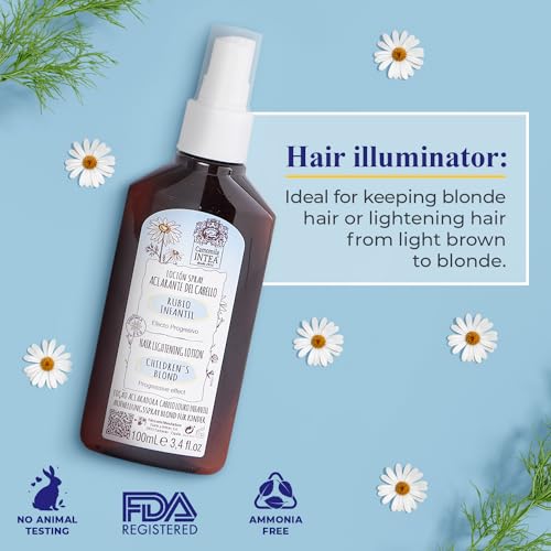 Kids Chamomile Hair Lightening Spray - Natural Sun Lightener for Dark & Blonde Hair