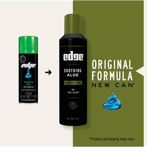 Soothing Aloe Shave Gel Men Shave Gel by Edge, 7 Ounce ( 3 Pack )