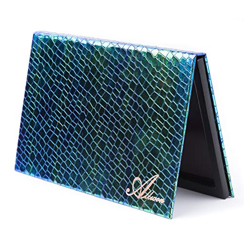 Allwon Magnetic Makeup Palette Mermaid Green with Mirror & 30 Metal Stickers