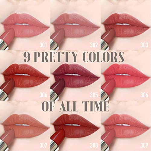 READY TO SHINE Matte Lipstick for Women, Satin Finish, Frosty Rose with Tangerine Undertones Lip Color, Vegan, Smooth Sheer Moisturizing, CRUSH ON YOU 301 Take My Breath Away