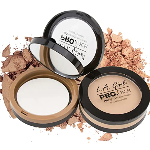 L.A. Girl PRO Face Powder - Warm Caramel, LAX-GPP612, 0.25 Ounce (LAX-GPP612-B)