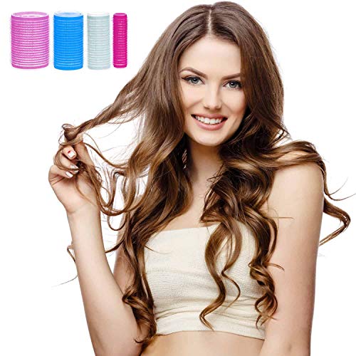 Anezus Self-Grip Hair Rollers Set - 48 Rollers & 12 Clips