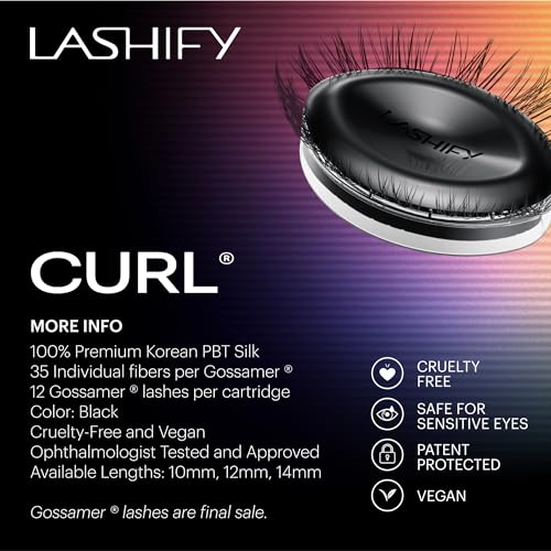 Lashify Curl 10mm Gossamer Eyelash Extensions Refill