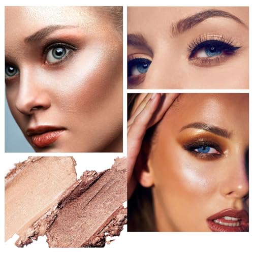 LaMu'S 2-Pack Eyeshadow Stick, Waterproof Glitter Eye Brightener
