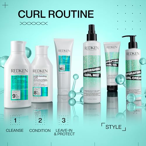 Redken Curl Refreshing Spray for Curly & Coily Hair - Hydrating & Frizz Control