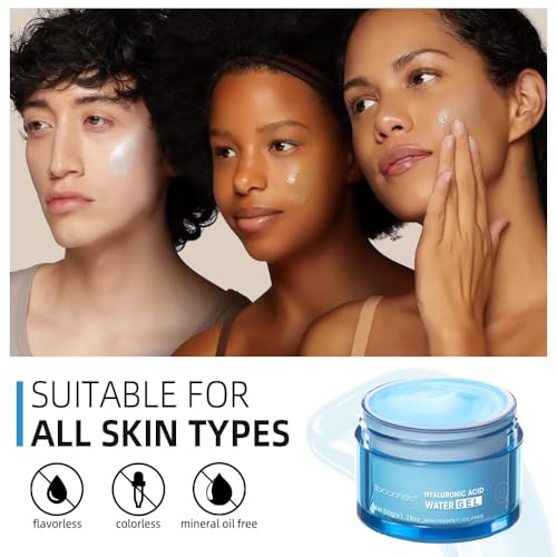 Hydro Boost Hyaluronic Acid Moisturizing Water Gel, Face Moisturizer For Oil Skin, Hyaluronic Acid Formula Combined With Water,Lightweight and 24 Hours Of Long-lasting Hydration-1.76Oz (Water Gel)