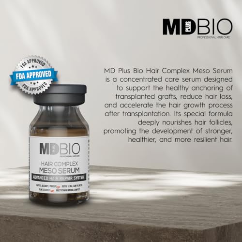 MD PLUS BIO Scalp Care Meso Serum Kit for Thinning Hair - 10 x 6ml