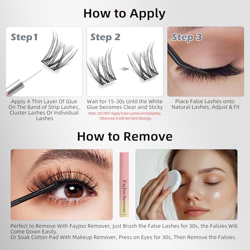 FayJoo Waterproof Eyelash Glue for Sensitive Eyes – 5ml