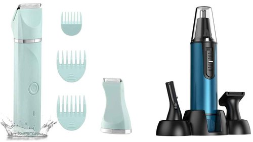 AREYZIN 2022 Professional USB Rechargeable Body Hair Trimmer Bikini Trimmer Women +Ear and Nose Hair Trimmer for Men and Women, Waterproof