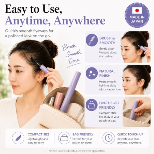 Plus eau Hair Finishing Stick - Extra Strong Edge Control & Anti-Frizz