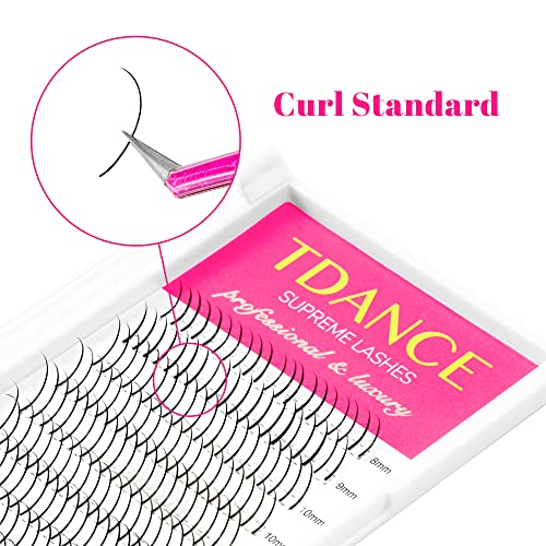 TDANCE Spikes Lash Extensions Matte Black 0.07 D Curl