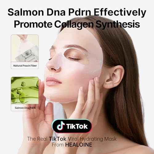 Salmon DNA PDRN Pink Deep Collagen Face Mask,Overnight Sensitive Irritated Skin Face Mask,Hydrating, Firming and Moisturizing Korean Facial Mask 30g*10ea