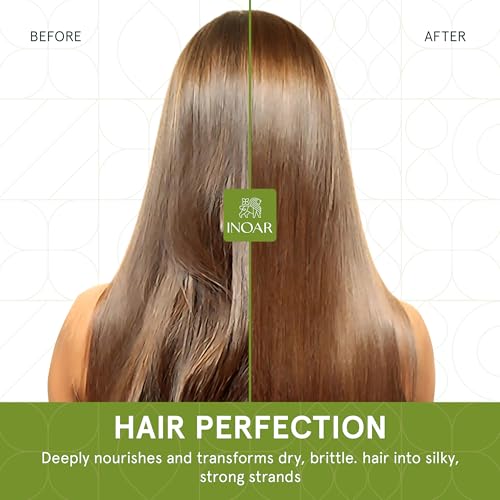 INOAR Argan Moist Shampoo with Moroccan Argan Oil for Deep Hydration, Shine & Softness, 33.8 Fl Oz
