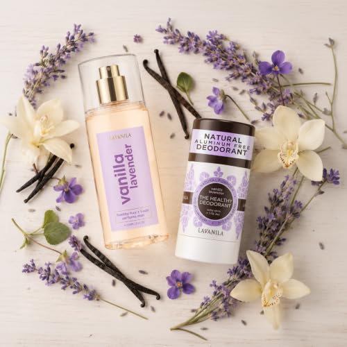 Lavanila Vanilla Lavender Hair & Body Mist 5 Oz - Calming Organic Fragrance for Women