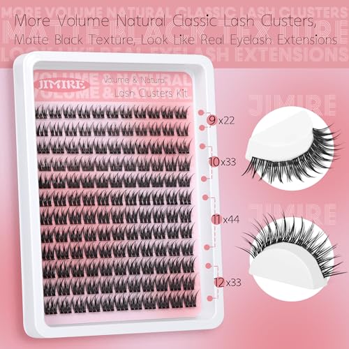 Natural Wispy Lash Clusters 9-12MM Volume Eyelash Extensions