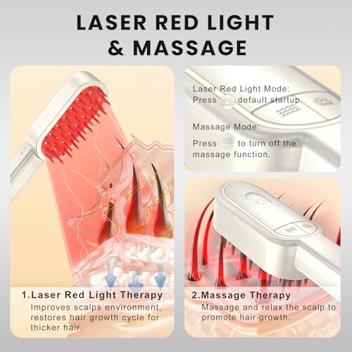 Laser Therapy Hair Growth Comb - FDA Cleared LLLT Device