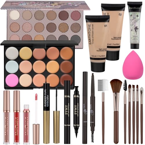 All-in-One Makeup Kit for Beginners & Teens - 16 Shade Palette