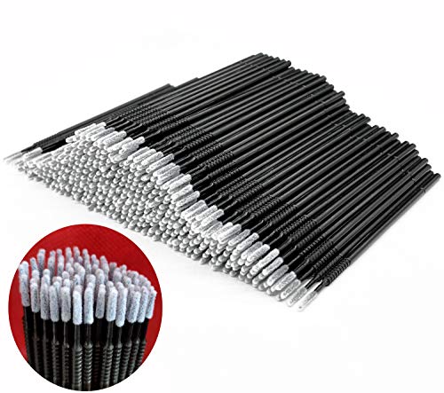 AIVIAI Black Disposable Micro Applicator Brushes for Makeup & Nail Art - 400pcs