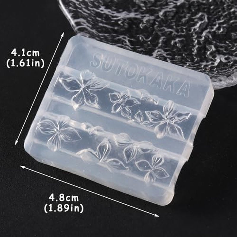 3D Flower Nail Art Silicone Mold Kit with Sculpture Pen