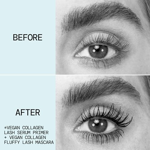 Pacifica Vegan Collagen Eye Lash Serum & Clear Mascara Primer ? Conditioning Vitamin B & E Formula for Longer, Fuller Lashes, Eyelash Makeup Cruelty-Free Clean Ophthalmologist Tested