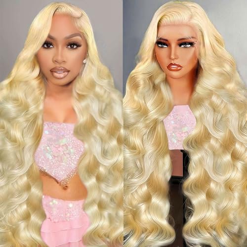 613 Blonde Lace Front Wig - 20 Inch Body Wave 13x6 HD Human Hair