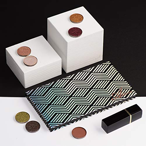 Allwon Magnetic Makeup Palette Black with Mirror & 20 Metal Stickers