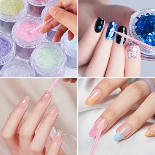Disposable Nail Cuticle Sticks 100-Pack Double Sided Manicure & Pedicure Tools