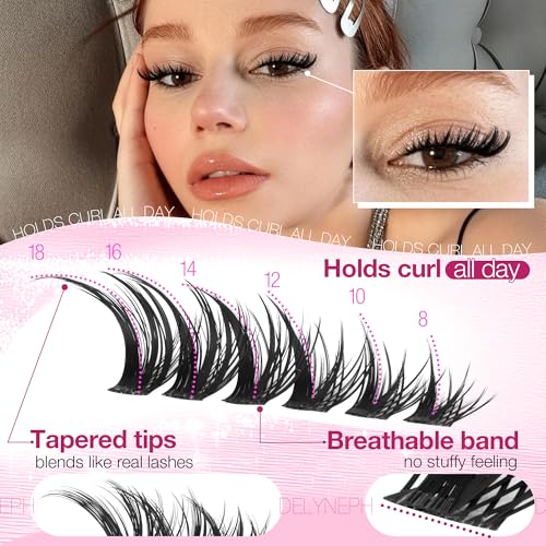 Fox Eye Lash Clusters - Wispy Eyelash Extensions by Delyneph