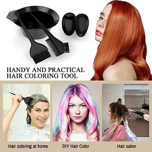 Hair Dye Application Brush and Mixing Bowl Set - 2 Brushes & Bowl