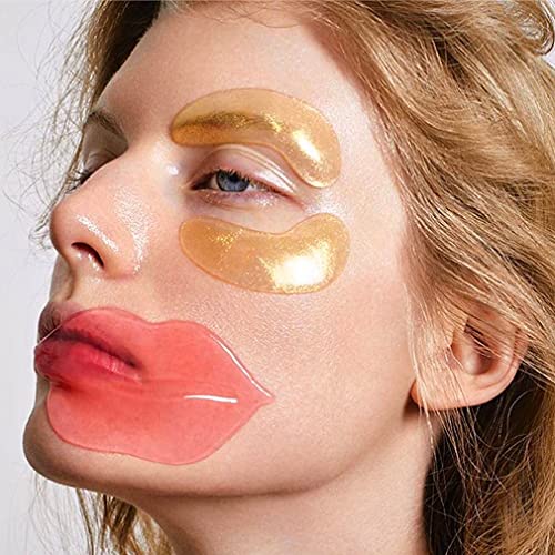 20Pcs Moisturizing/Plumping Lip Mask, Restores Moisture Mask for Dry Lips and Lines Overnight Care, Gel Treatment Masks ? (Pink)