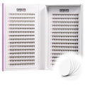 Curacoro XL Lite Promade Wide Fans 5D-0.07 Volume Lashes CC Curl 7-13mm Length Handmade Lightweight Lash Fans for Soft Fluffy Eyelash Extensions