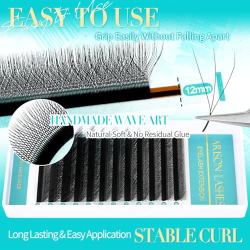 W-Shape Premade Lash Fans 0.07mm L Curl Mix 8-15mm