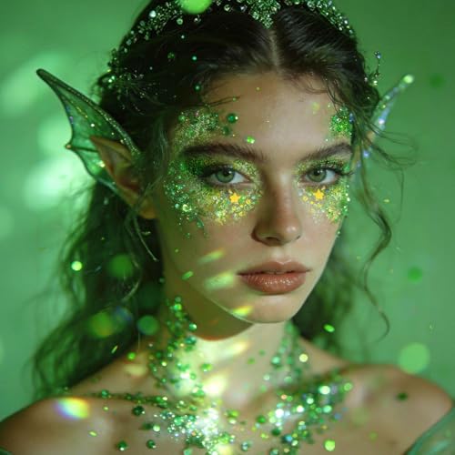 St. Patrick's Day Body Glitter Gel Set - 4 Colors Face Hair Makeup